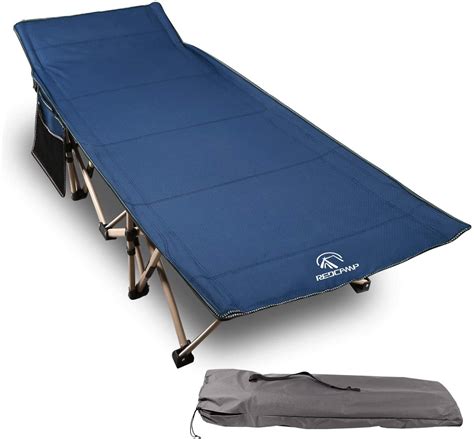 Redcamp Folding Camping Cots for Adults 500lbs, Double Layer Oxford ...