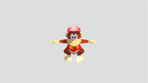 Nintendo 64 - Diddy Kong Racing - Diddy Kong - 3D model by xX_obunga ...