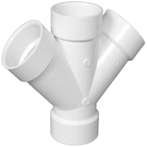 Shop Charlotte Pipe PVC 1-1/2-in Schedule 40 Double Wye Fitting at ...