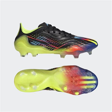 Adidas Copa Sense.1 FG Al Rihla - Core Black / Bright Cyan / Team Solar ...