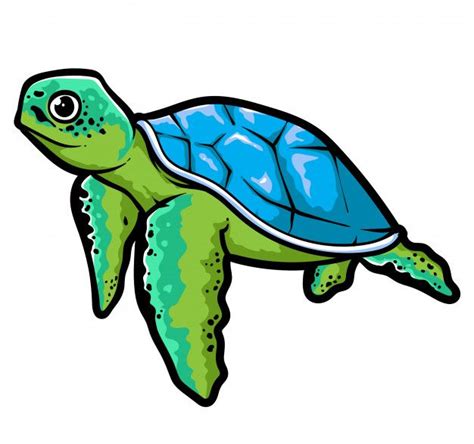 Premium Vector | Sea turtle vector | Animal logo, Vector illustration ...