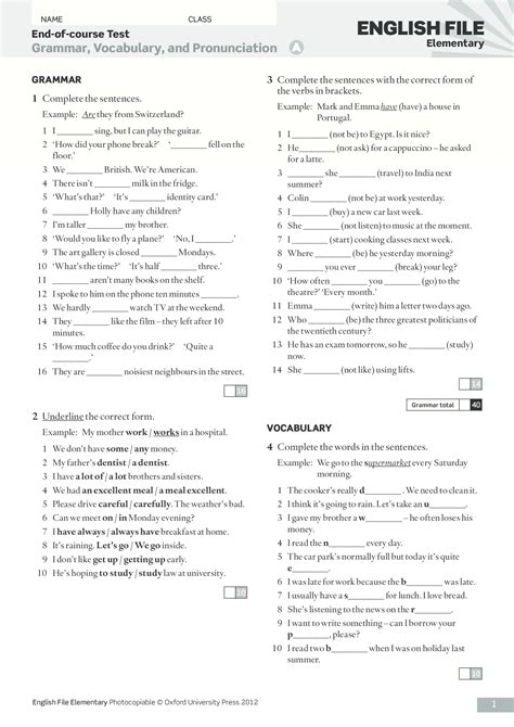 (PDF) NAME CLASS ENGLISH FILE End-of-course Test …ingleseoi.es/a1/test ...