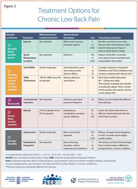 PEER simplified decision aid: chronic back pain treatment options in primary care | The College ...