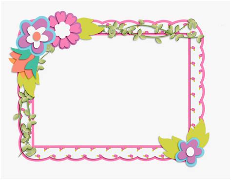 Rectangle Flower Frame Png, Transparent Png , Transparent Png Image - PNGitem