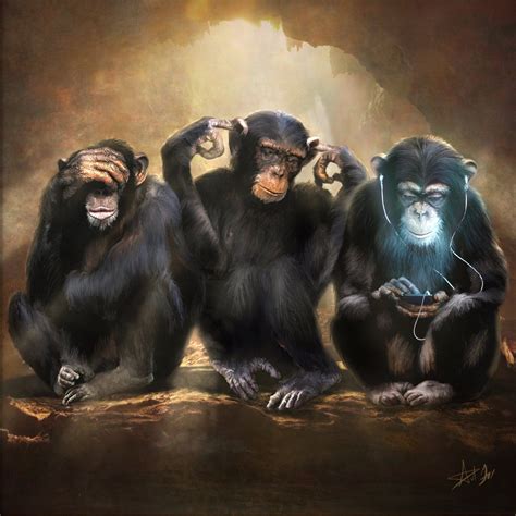 View Wallpaper Three Monkeys Images - imgpngmotive