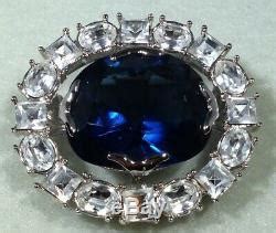 Vintage Hope Diamond Replica Pin Brooch Smithsonian Institution in Velvet Box