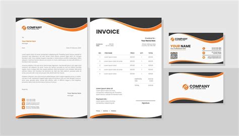 Professional business stationery template 6314586 Vector Art at Vecteezy