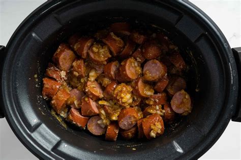 Sweet and Spicy Crock Pot Kielbasa Recipe