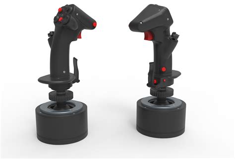 Aircraft control joystick 3D model | CGTrader