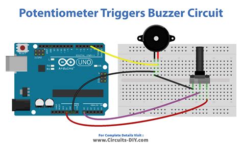 Potentiometer Triggers Piezo Buzzer Arduino Tutorial | My XXX Hot Girl