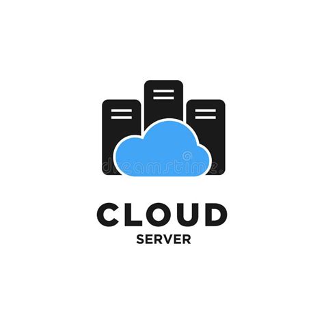 Cloud Server Logo Design Inspiration Stock Vector - Illustration of ...