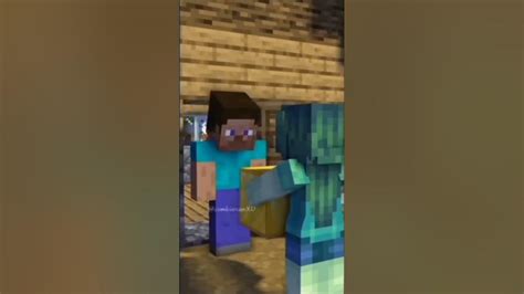 minecraft steve crying #trending - YouTube