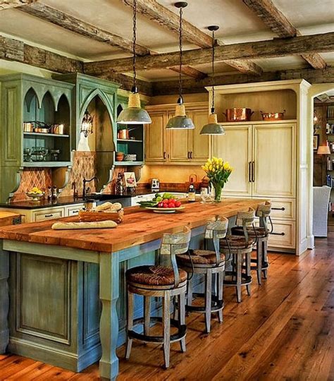 12 Most Gorgeous Rustic Small Kitchen Design Ideas | Country kitchen designs, Rustic farmhouse ...