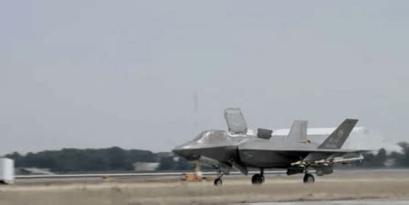 Watch F-35B Fighter Jet Take Off Using a Ski Ramp