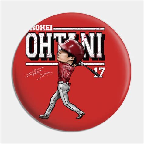 Shohei Ohtani Los Angeles A Cartoon - Shohei Ohtani - Pin | TeePublic