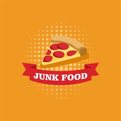 Premium Vector | Junk food logo