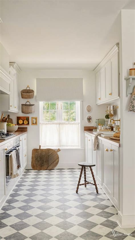 White and Grey Checkered Harlequin Tile | Emma Courtney Home