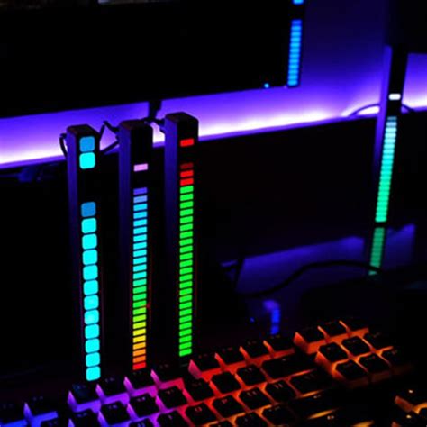 RGB LED Sound Reactive Multi-Color Rhythm Light Bar, for Party, Music ...