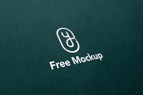 Free Minimal Perspective Logo Mockup (PSD)