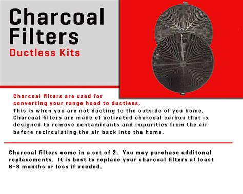 ZLINE 1 Set of 2 Charcoal Filters for Range Hoods with Recirculating O