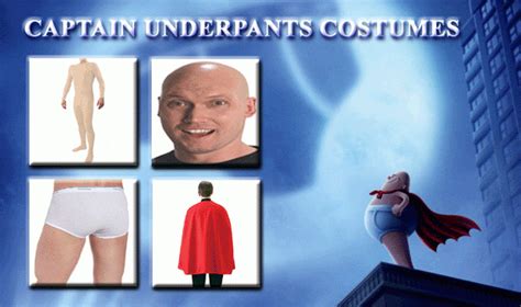 ALL CHARACTERS OF CAPTAIN UNDERPANTS COSTUMES | Captain underpants costume, Captain underpants ...