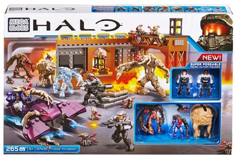 Halo Flood Invasion Mega Bloks 265 Pieces Kids Boys Play Set Perfect ...