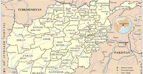 Islamic Republic of Afghanistan Map