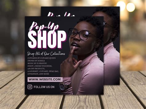 POP-UP SHOP Flyer D.I.Y Canva Pop Up Shop Flyer Template | Etsy