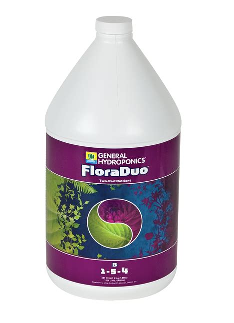 General Hydroponics FloraDuo B, 1 Gallon Hydroponic Nutrients Nutrients