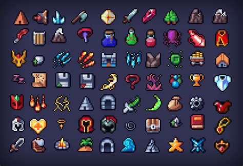 Rpg Pixel Art Icons By Kingkelpo - vrogue.co