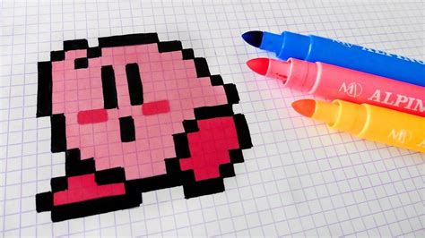 Handmade Pixel Art - How To Draw Kawaii Kirby #pixelart | Pixel art, Pixel art pokemon, Anime ...