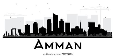 Amman Jordan City Skyline Silhouette Black Stock Vector (Royalty Free) 1611437431 | Shutterstock