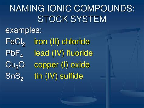 PPT - NAMING IONIC COMPOUNDS: METAL CHARGES PowerPoint Presentation, free download - ID:1776333