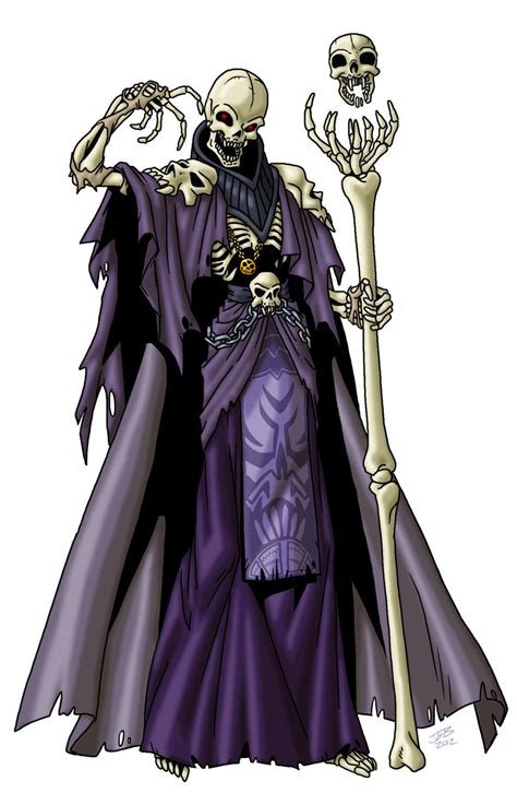 A lich; an evil spell-caster who has prolonged their existence by ...