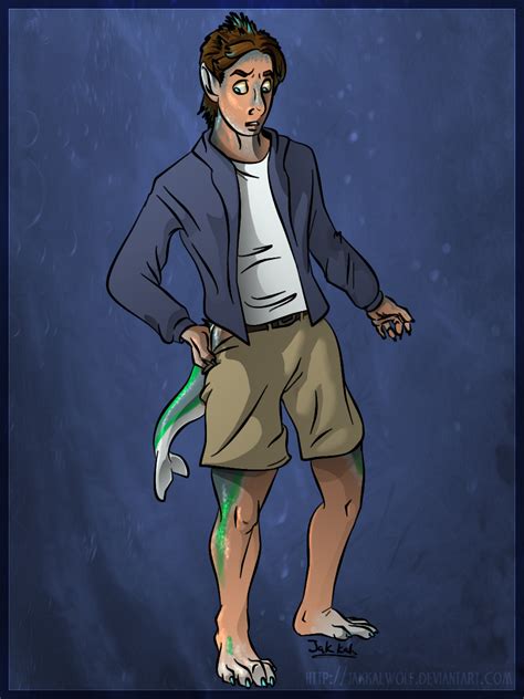 LS Commission: Human to Dolphin/Lizard by Jakkal - Transfur