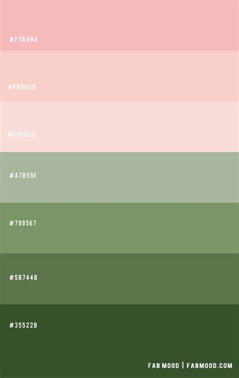 Light Pink and Green ― Color Scheme 45 | Green color schemes, Color ...