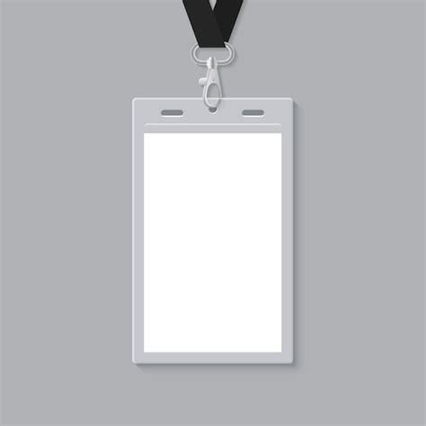 Premium Vector | Blank ID Card Template