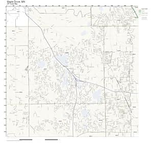 Amazon.com - ZIP Code Wall Map of Maple Grove, MN ZIP Code Map Laminated - Prints