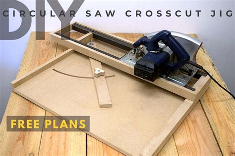 How To Make The Best Circular Saw Crosscut Jig | FREE PLANS in 2023 | Woodworking plans free ...