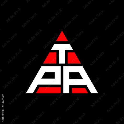 TPA triangle letter logo design with triangle shape. TPA triangle logo ...