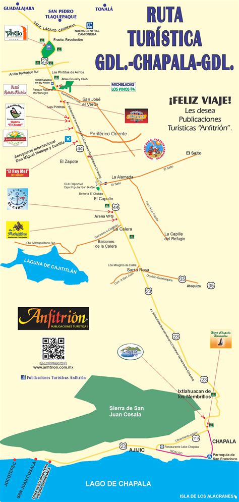 Mapa Anfitrión Ribera de Chapala – Guía Turística Anfitrión México