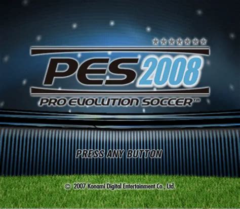 PES 2008: Pro Evolution Soccer (2007) - MobyGames