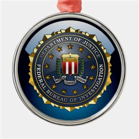 FBI Emblem Metal Ornament | Zazzle.com