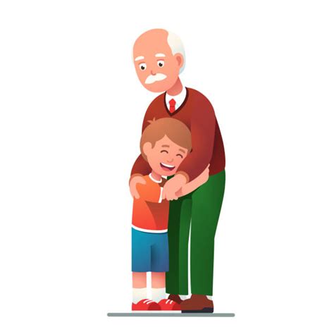 1,300+ Grandparent Child Hugging Stock Illustrations, Royalty-Free ...