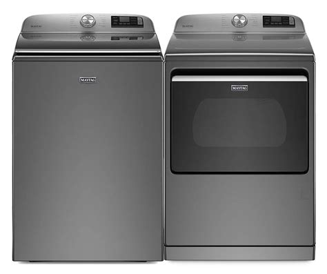 Maytag Smart Top Load Washer and Gas Dryer Set in Metallic Slate | The ...