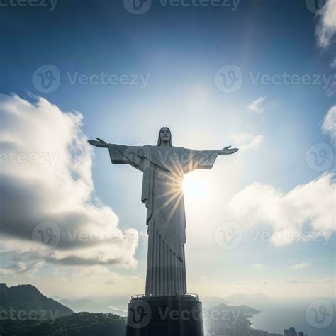 Statue of jesus Christ in brazil generative AI 29642164 Stock Photo at ...