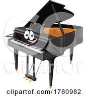 Clipart Grand Piano In Black And White - Royalty Free Vector Illustration by Vector Tradition SM ...