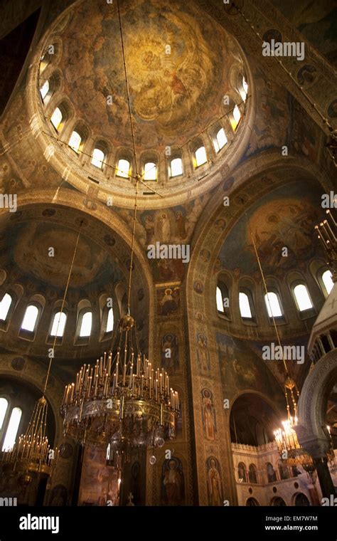 Interior Of The Alexander Nevsky Cathedral., Sofia, Bulgaria Stock ...