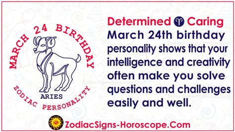 March 24 Zodiac (Aries) Horoscope Birthday Personality and Lucky Things