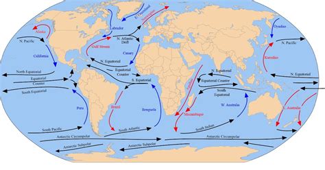 Cold Ocean Currents Diagram